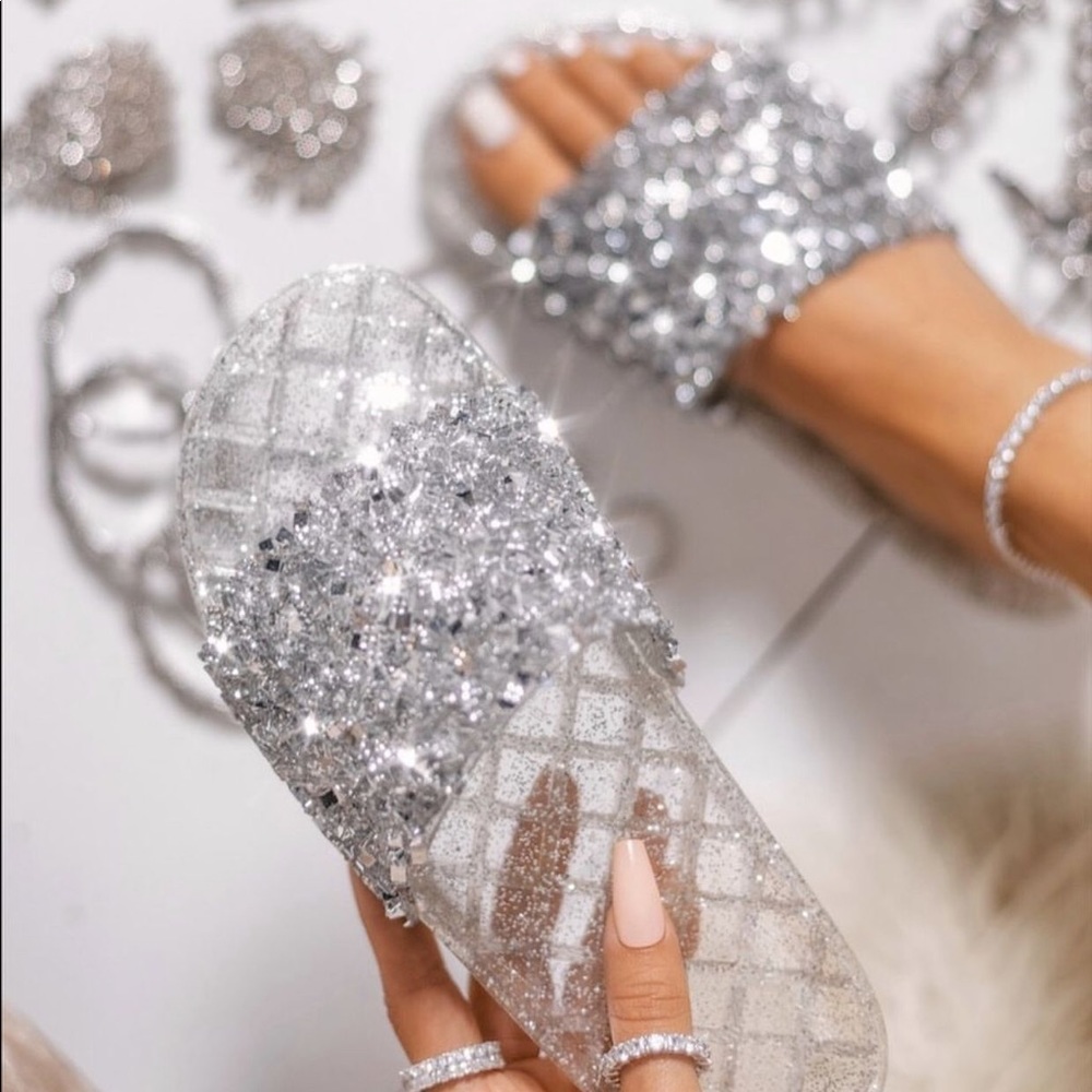 Miss Lola Silver Slides